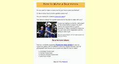 Desktop Screenshot of makescarecrows.com