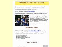 Tablet Screenshot of makescarecrows.com